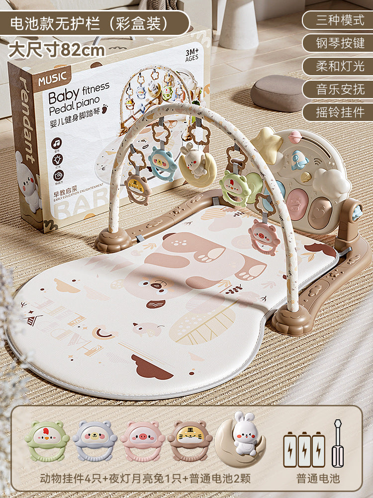 Baby Fitness Stand Pedal Piano Baby Toys 0 to 6 Months Baby Play Mat Newborn Toys Cross-Border Wholesale