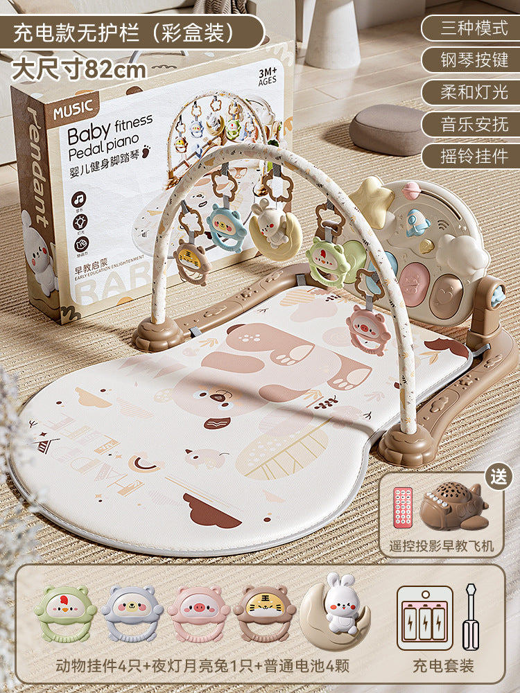 Baby Fitness Stand Pedal Piano Baby Toys 0 to 6 Months Baby Play Mat Newborn Toys Cross-Border Wholesale
